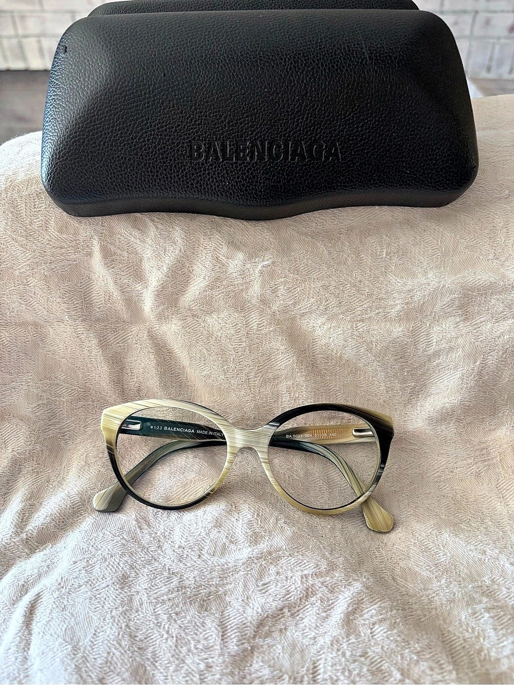 Balenciaga BA 5001 064 Eyeglasses Green & Black Like New